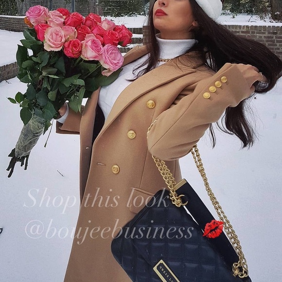 ZARA BNWT Buttoned Wool Blend Coat - Picture 3 of 8